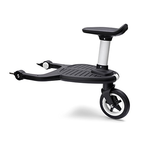 Bugaboo 2017 Comfort Wheeled Board - Stroller Ride On Board with Detachable Seat  Holds Children up to 44lbs