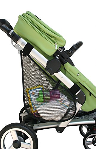 J L  Childress Side Sling Stroller Cargo Net  Black