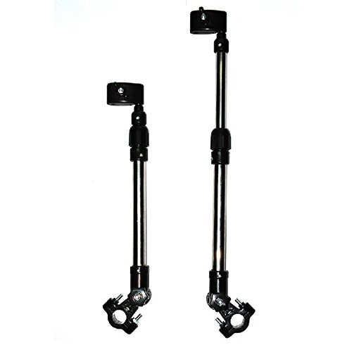 SODIAL(R) Wheelchair Bicycle Stroller buggy Umbrella Bar Holder Stand (Black)