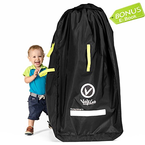 VolkGo Durable Stroller Bag for Airplane - Standard Or Double Dual Stroller Gate Check Bag