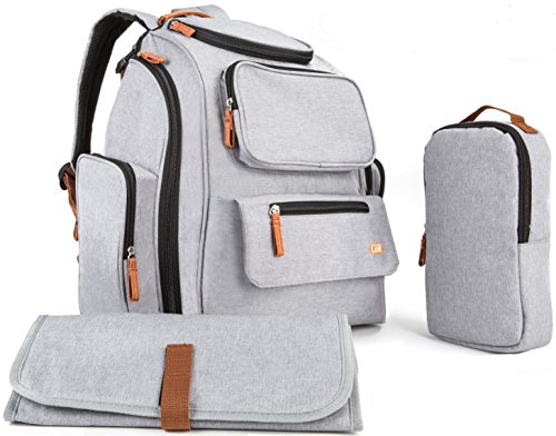 Multi-Function Backpack Diaper Bag Organizer   Large Capacity   Nice Stylish Designed Cute Baby Bag with Stroller Straps   12 Pockets  Infant Changing Pad   Sundry Bag for Travel   Outdoors